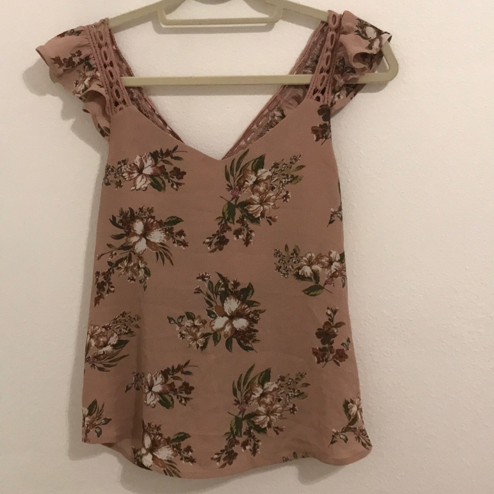 flowy floral top